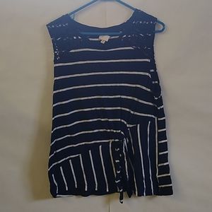 Anthropologie Striped sleeveless top